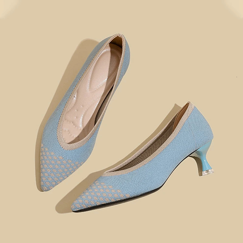 Kitten and womens shoes fly woven single shoes 260306