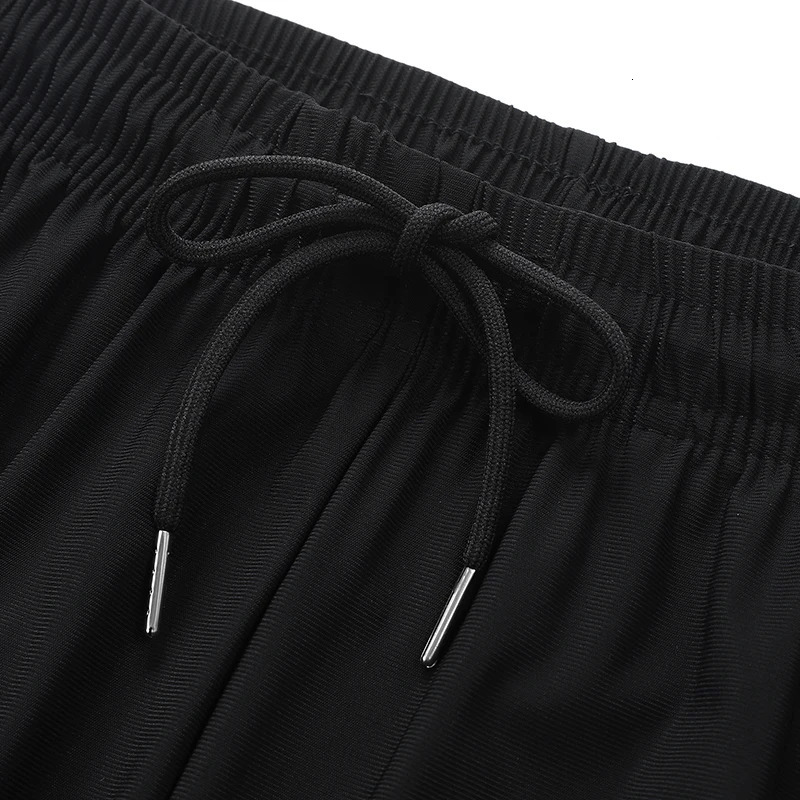 Running Pants Jogging Casual Summer Thin Elastic Sweatpants Quick Dry Ice Silk Straight Pants Sports Gym Breathable Men Trousers 260306