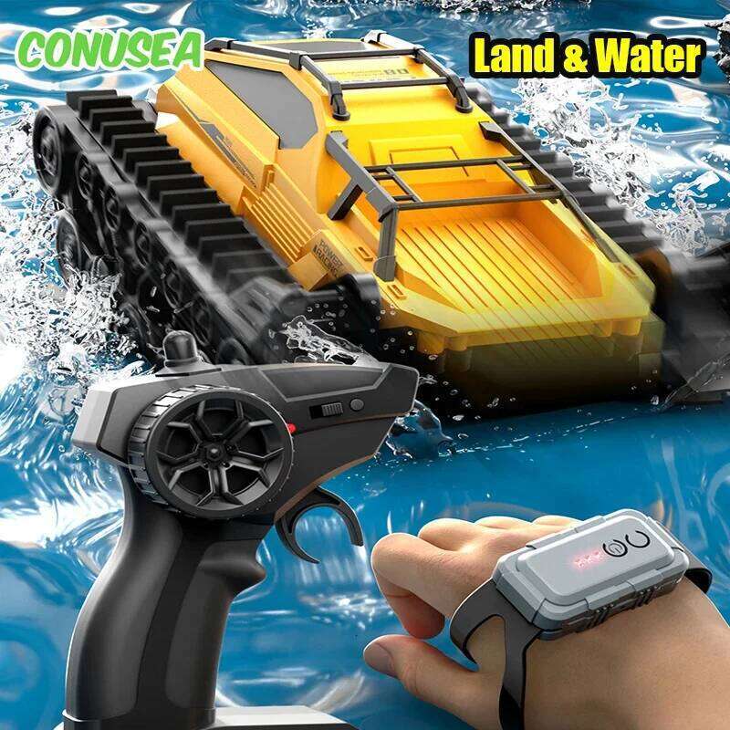 JJRC Q183 Rc Tank Car Track Remote Control Cars Off Road 2.4G Amphibious Crawler Truck Climbing Electric Model Vehicles Toys C260305