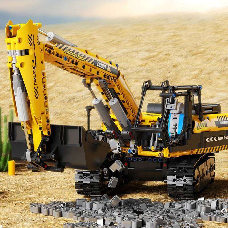RC Building Blocks Bulldozer Earthmoving Vehicle City Engineering Car Model Technology Bricks Kids Toys Gift Z260305