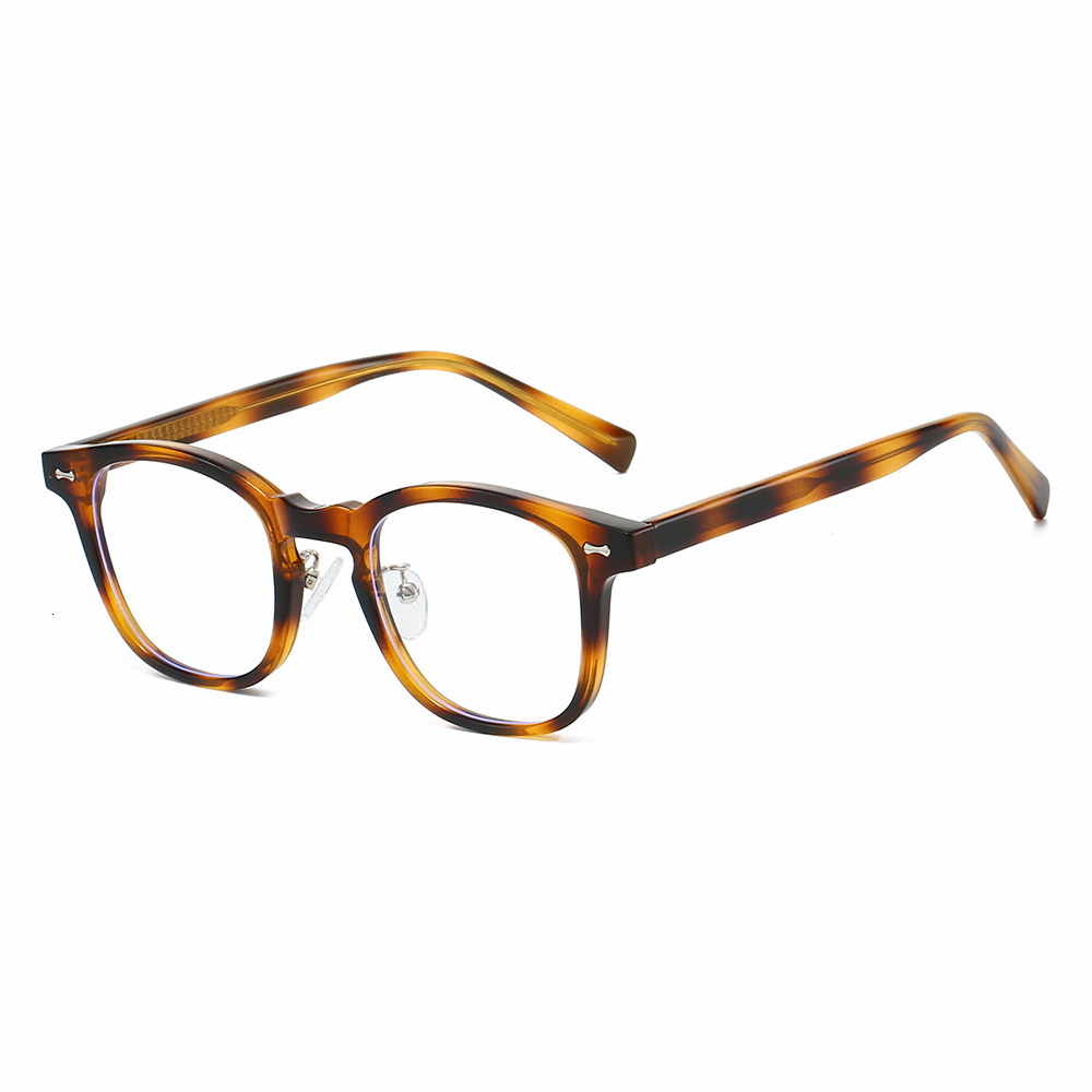 25 new stylish TR90 pin-frame glasses for men and women, plain lenses, artistic, casual, simple, anti-blue light