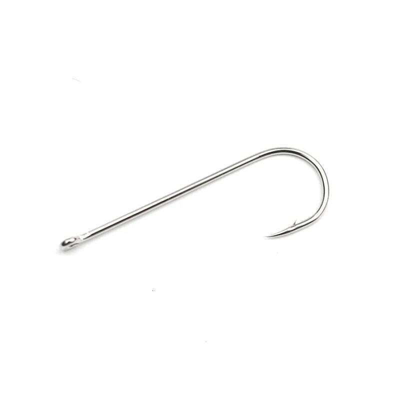 50pcs Long Shank Fishing Hooks Saltwater Tin Plating Circled Fishhooks High Carbon Steel Having Barbs Offshore Angling Lure S260305