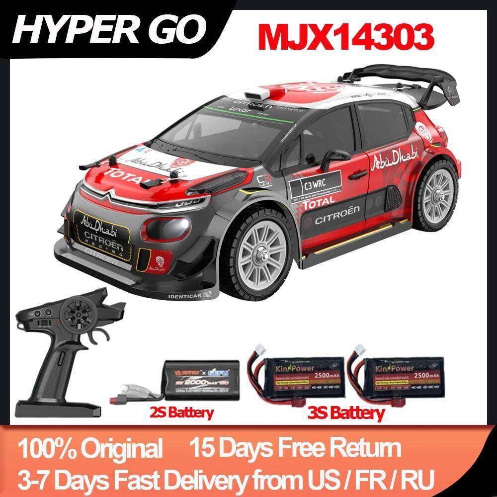 HYPER GO MJX14303 1/14 RC 4WD 65km/h Brushless 2.4G Remote Control High Speed Off-road Racing Car Hobby Toy Vehicle Gift C260305