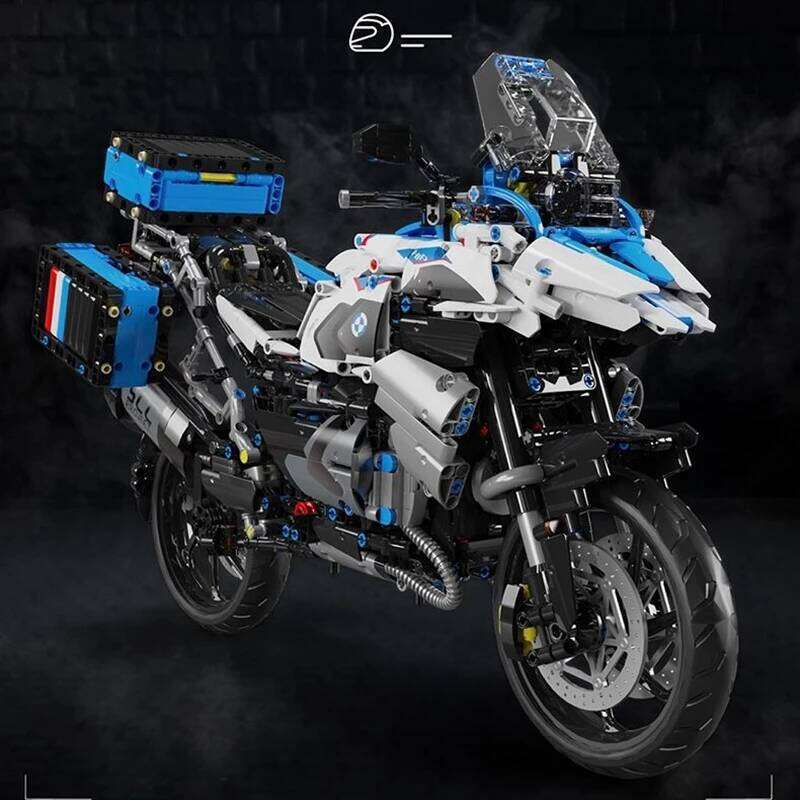 High Tech 1:5 Motorcycle City Sports Rapid Racing Motorbike Locomotive Moc Modular Brick Model Building Block Boy Gift Toy T4022 Z260306