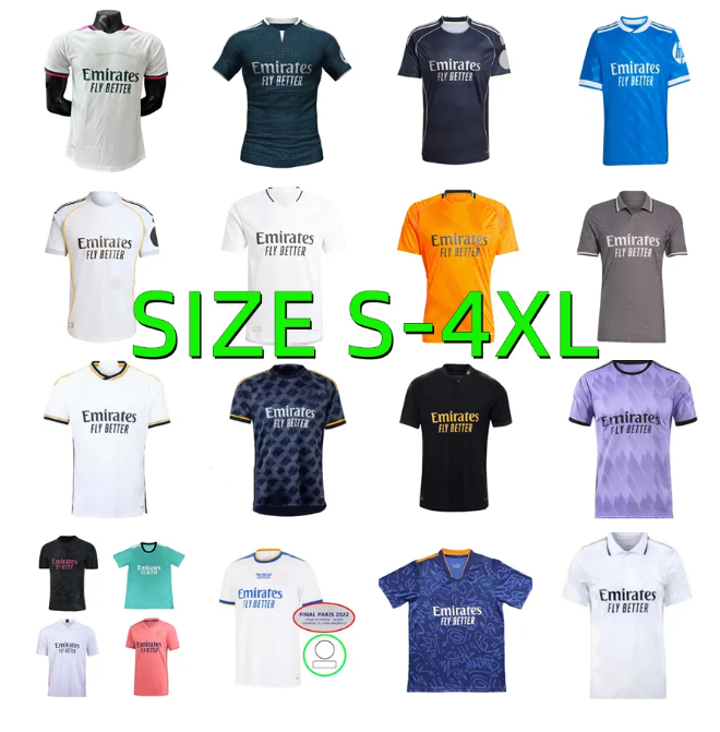 20 21 22 23 24 25 26 27 MBAPPE BELLINGHAM Reals Madrid Retro soccer jerseys 2026 2027 TCHOUAMENI VINI JR Valverde BENZEMA MODRIC KROOS CAMAVINGA ENDRICK football shirt