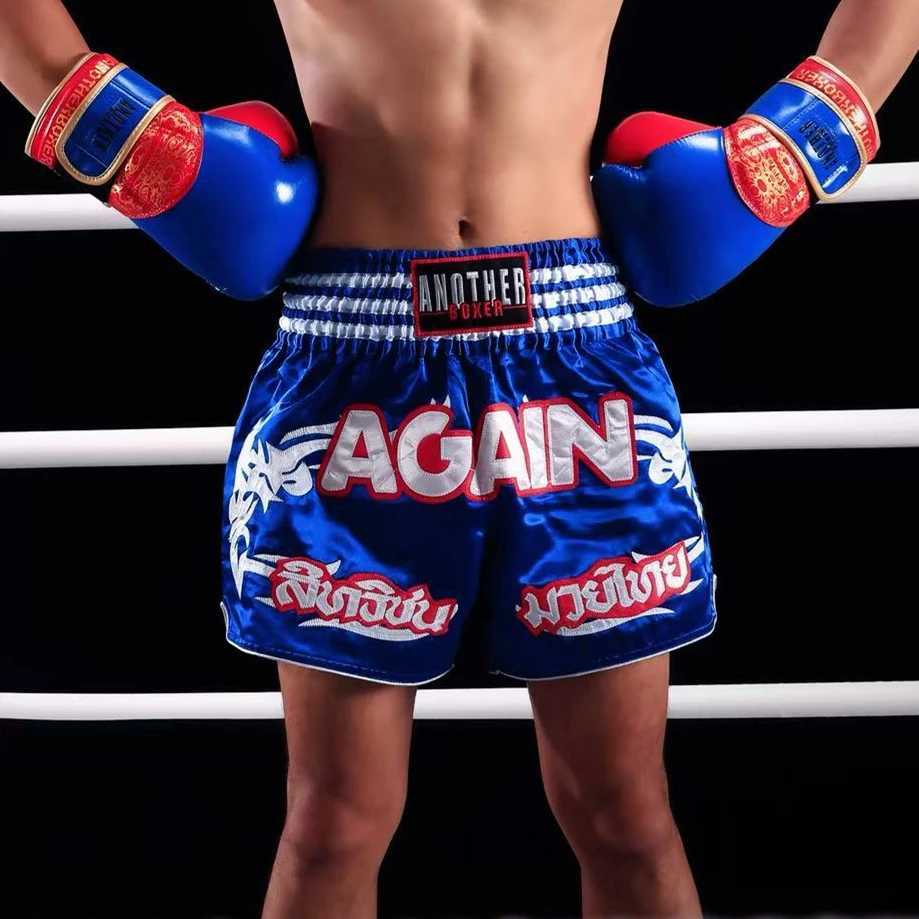 Men Boxing Shorts for Boxing Training Fitness Cosplay Gym Cage Fight MMA Mauy Thai Kickboxing Trunks Clothing X260306