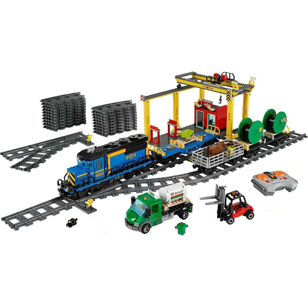 Compatible with 60052 Cargo Building Block NEW MOC Display Train Brick Toy Remote Control Model Christmas gift 02008 Z260306