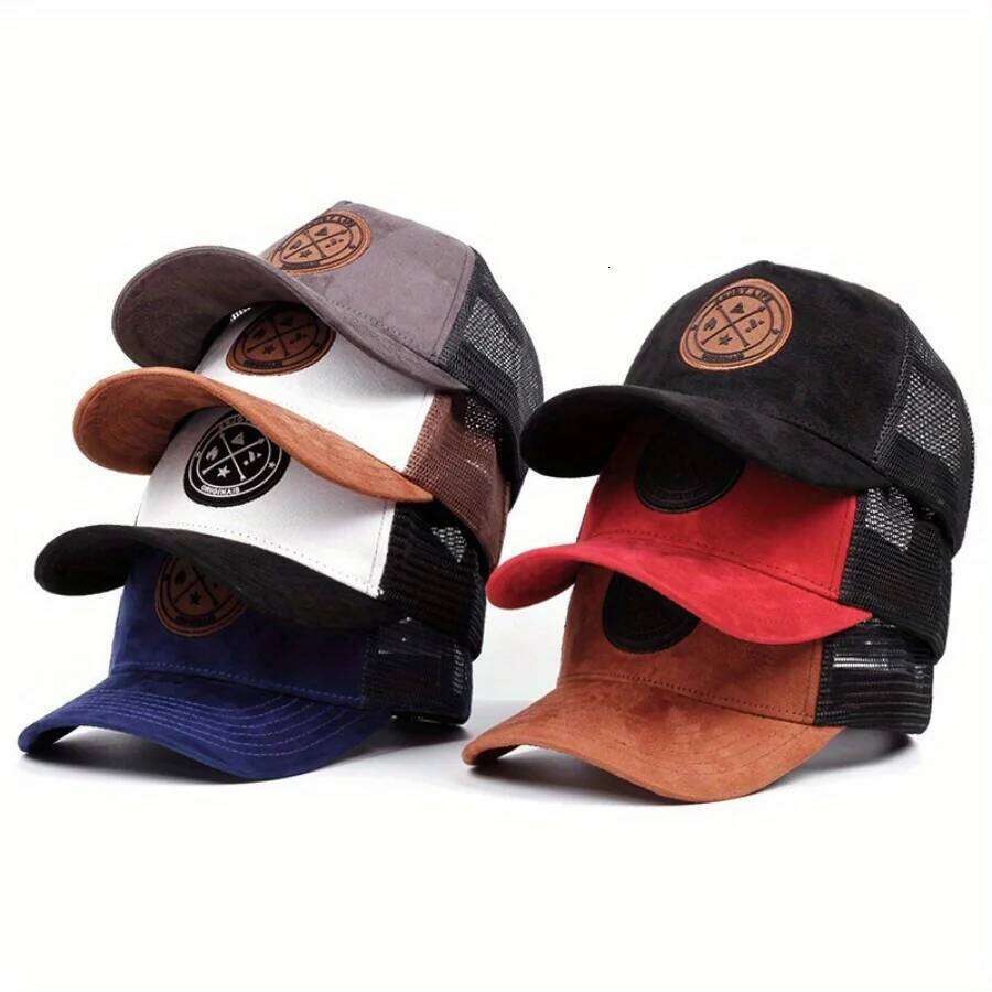 1 PC Summer Mesh Baseball Women Men ENJOY LIFE Letter Patch Snapback Hat Casual Breathable Unisex Street Hip Hop Trucker Cap Y260304