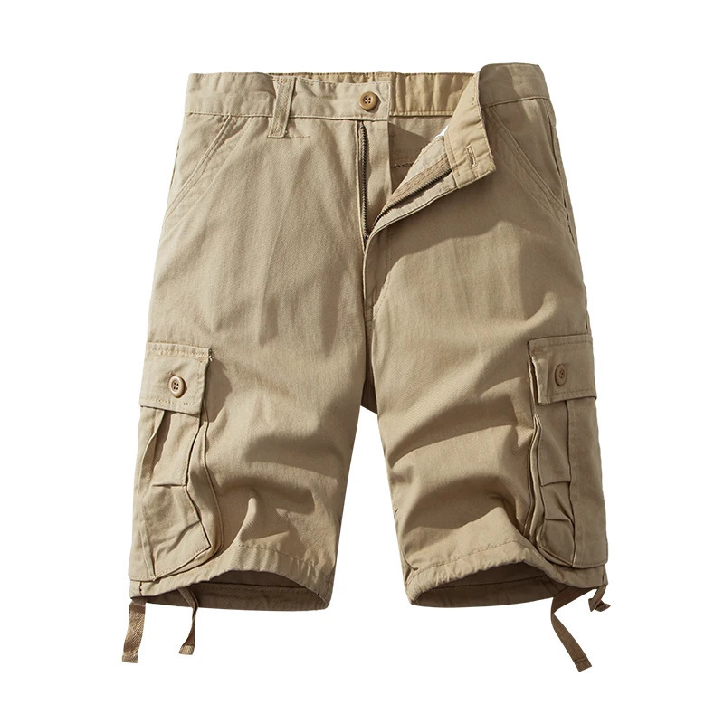 Mens Cotton Shorts Cargo Knee Pants Tactical Casual Sports Shorts Man Hiking Fishing Y2K Clothes 260306