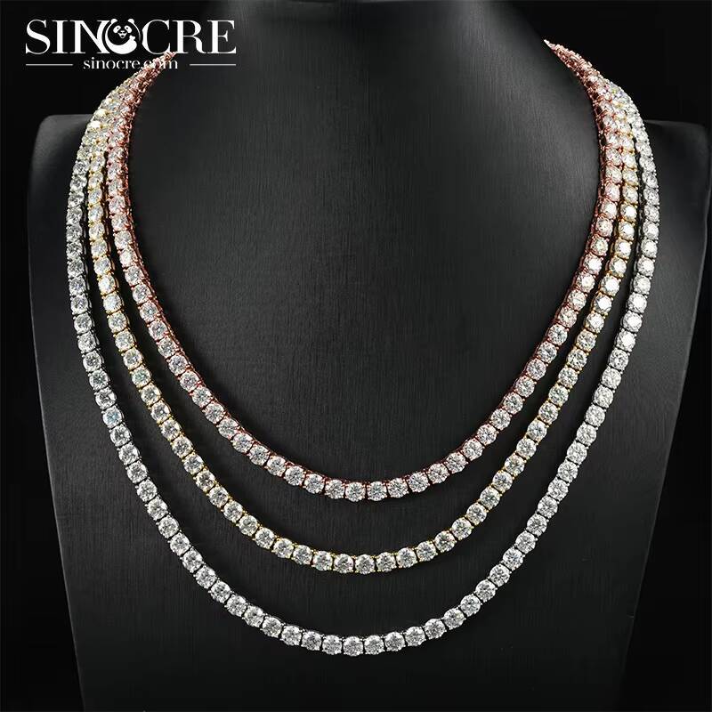 5mm Moissanite Tennis Chain Bracelet Bracelets For Women Men