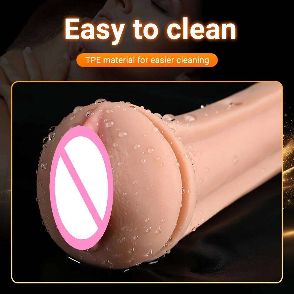 Male Manual Masturbator Heavy Mens Masturbation Cup Simulates Vagina TPE Pocket Pussy Penis Trainer Adult Sex Toy For Men W260305
