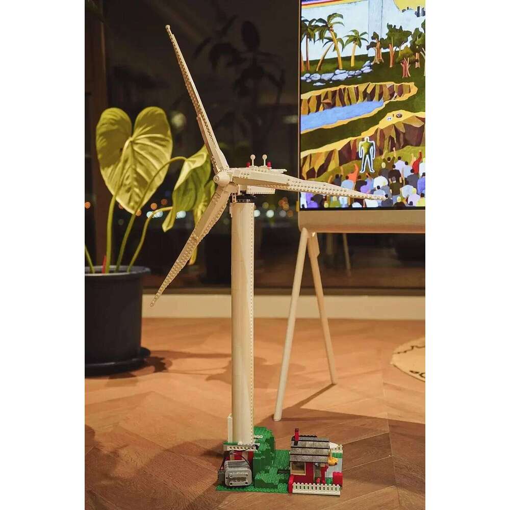 815PCS Creative Vestas Wind Turbine Building Blocks Electric Motor Set Assemble Bricks Toy With Figures For Boy Kids Gift Z260305