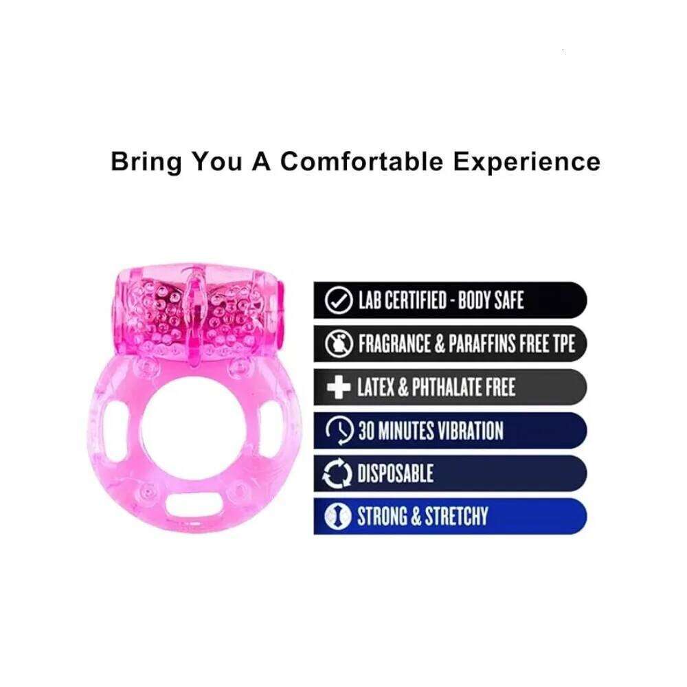 Vibrating Cock Vibrator Silicone Penis with Clit Stimulator Intimate Sex Toys Men Long Lasting Stronger Vibrators Ring W260305