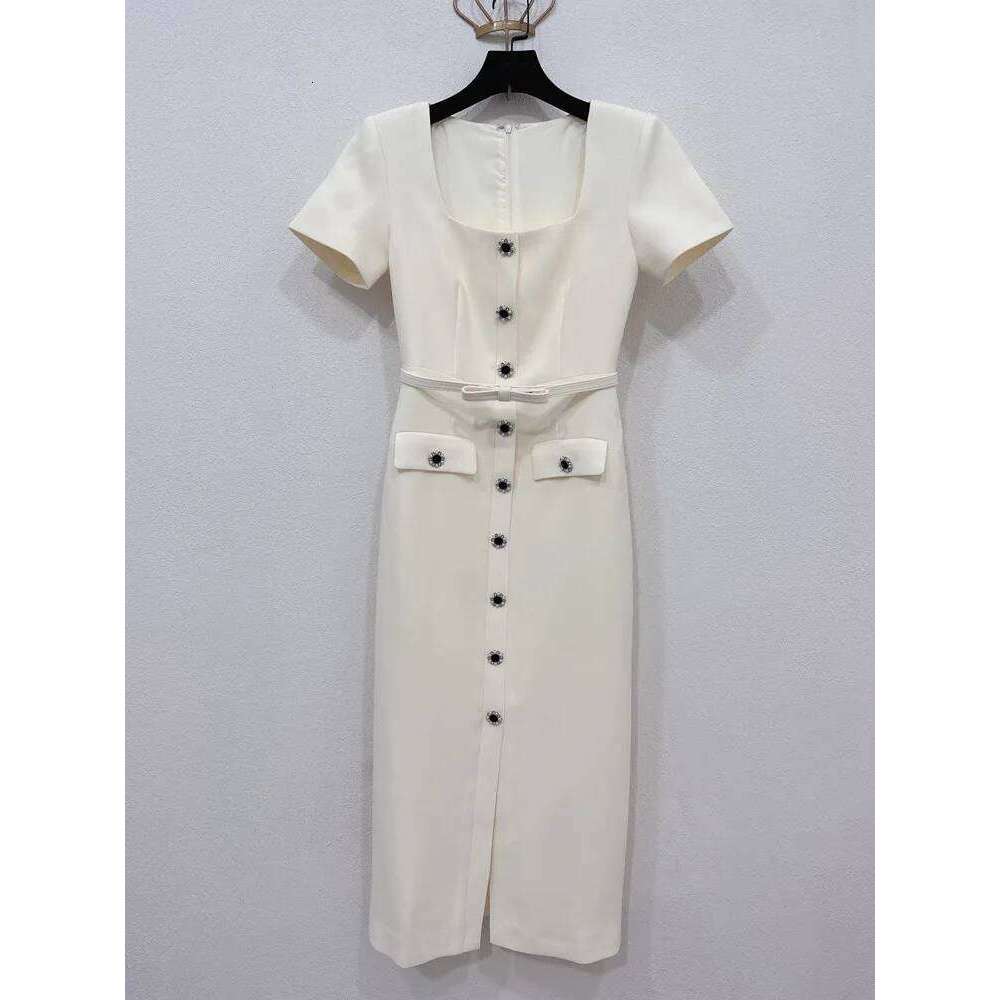 Beige Luxury Long Dresses Women 2025 Spring Summer Bodycon Single Breasted Crystal Evening Party Vestidos Pencil Prom Robe Mdng260306