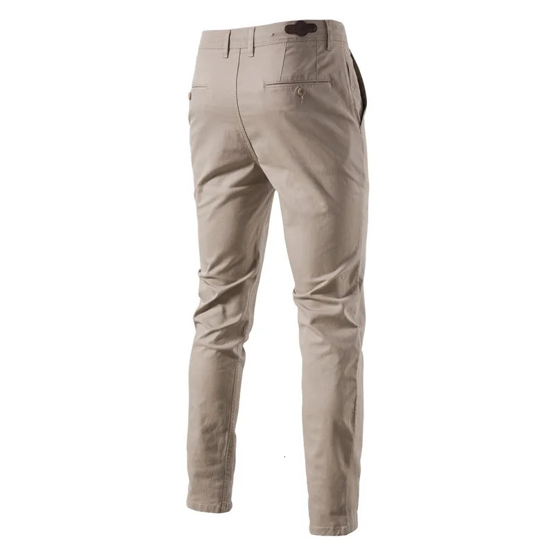 AIOPESON Casual Cotton Men Trousers Solid Color Slim Fit Mens Pants Spring Autumn High Quality Classic Business Pants Men 260304