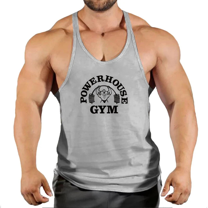Gym Top Men Bodybuilding Shirt Fitness Mens Vest Singlet Sleeveless Sweatshirt Man Clothes Clothing Stringer Vests Singlets 260306