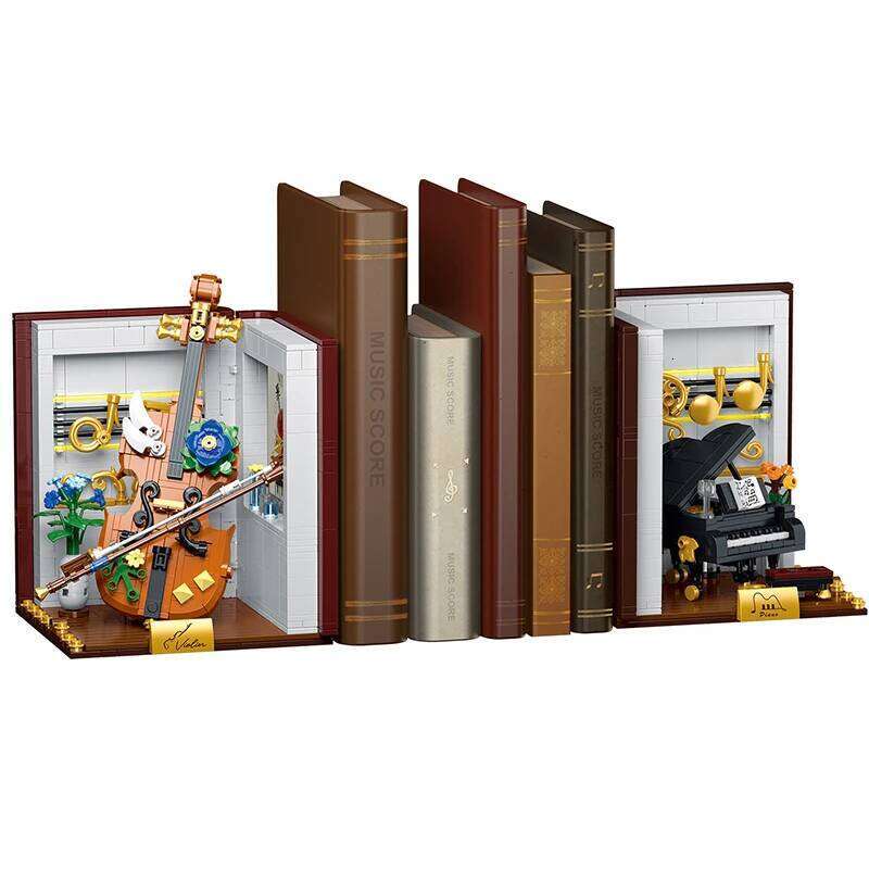 1520PCS 3-IN-1 Piano violin Musical Instrument Bookend Building Blocks Model Creative Bricks Toy for Chridren Birthday Kids Gift Z260306
