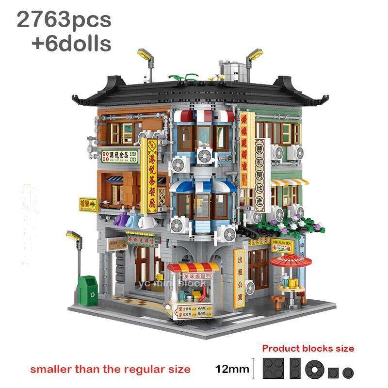 Loz Creative Mini Modular Block Hong Kong Street View Corner Commercial Building Assembly Toys For Children Adult Gifts Z260306