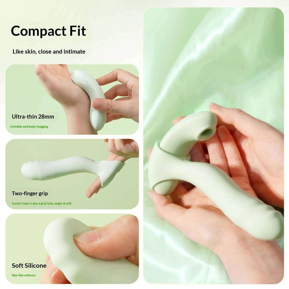 2-in-1 Telescopic Thrusting Silicone Dildo with Clitoral Suction Vibrator and Heating Function Detachable Wearable Toy for Women W260305