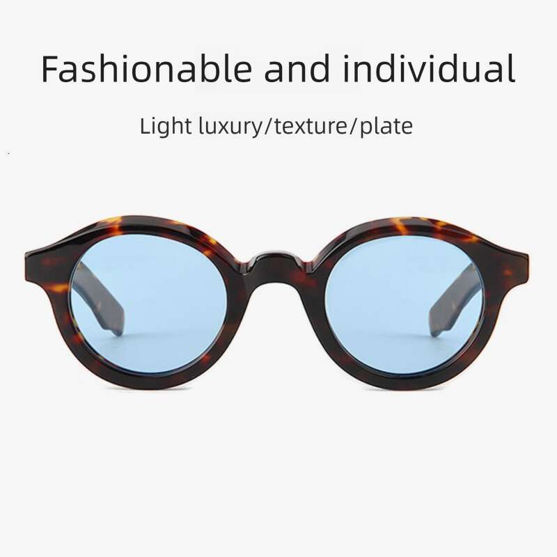 Cross Border Foreign Trade Retro Round-Frame High End Fashion Sunglasses The Same Style As Popular Among European And American Influencers Trendy High