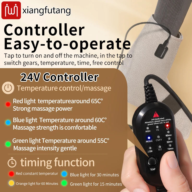 Red Light Heating Foot Protector with Vibration Massage Relieves Stiffness Numbness Fatigue Promotes Foot Relaxation 260304