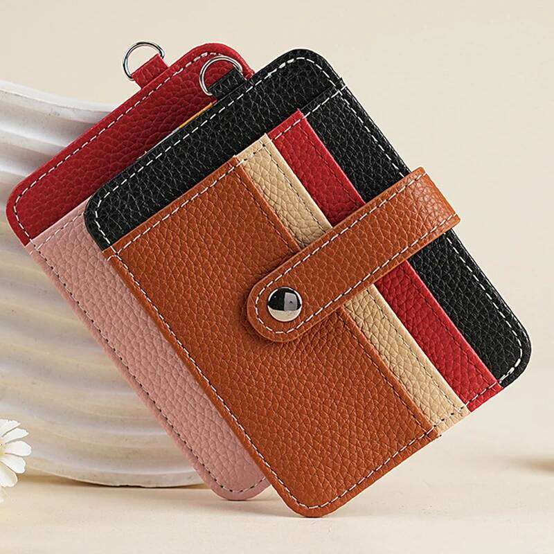 PU Leather Holder Slim Wallet for Women Men RFID Blocking ID Credit Card Case Mini Coin Purse Small Pocket Pouch C260304