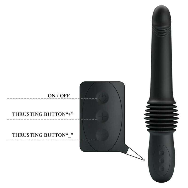 Fully Automatic 70mm Long Telescopic Thrust Dildo Vibrator Realistic Cock G Spot Female Masturbator Anal Sex Toys For Women W260305