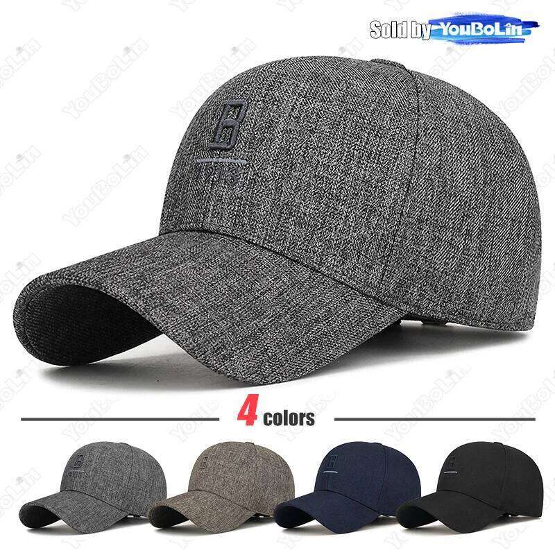 Mens Outdoor Hard Top Embroidered B Letter 1913 Middle-Aged Leisure Sun Protection Trend All-Match Baseball Cap Y260304