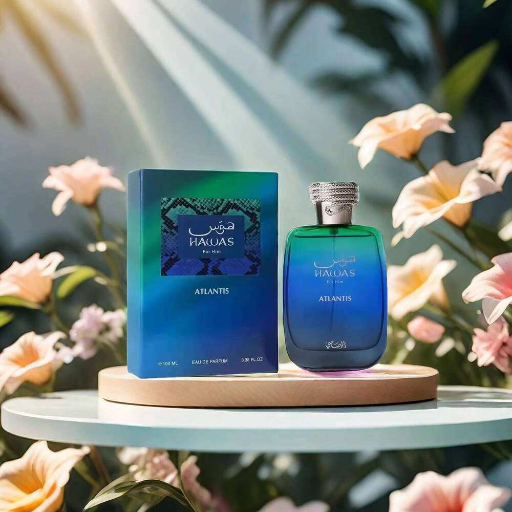 Rasasi Hawas Atlantis EDP Unisex Fragrance 100ml 3.4oz - Long Lasting Middle East Perfume for Men And Women 26H0306