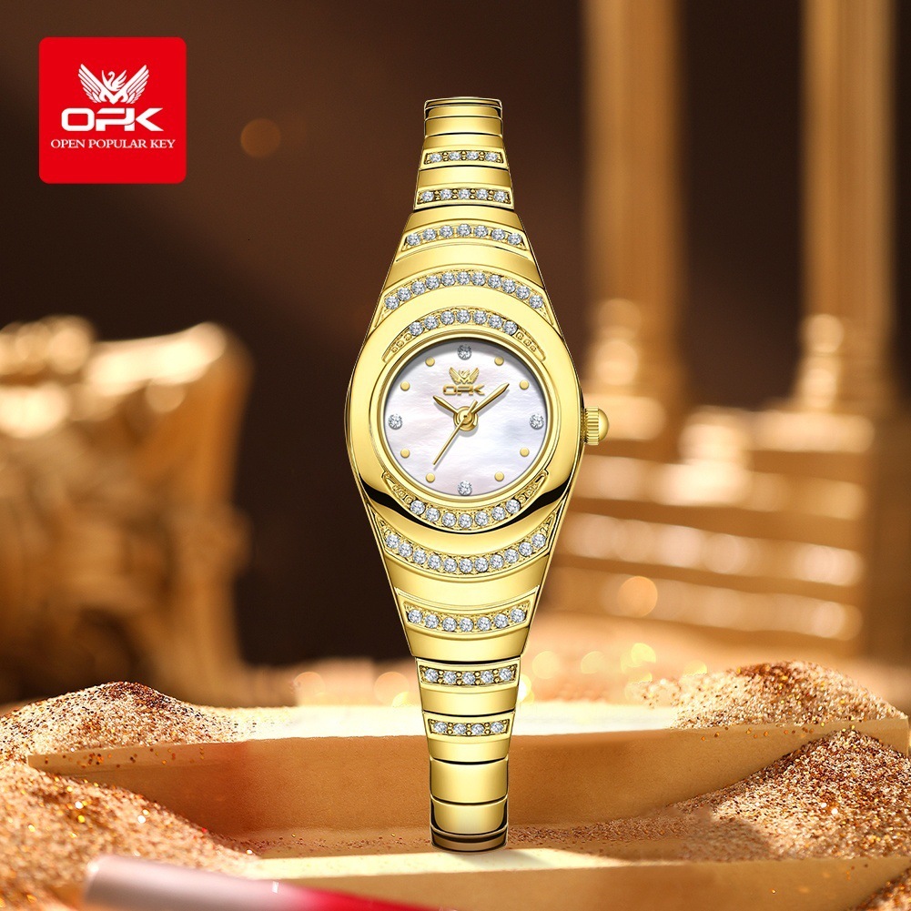 New OPK brand watch elegant bracelet fashionable diamond inlaid quartz watch personalized casual popular women's luxury watch