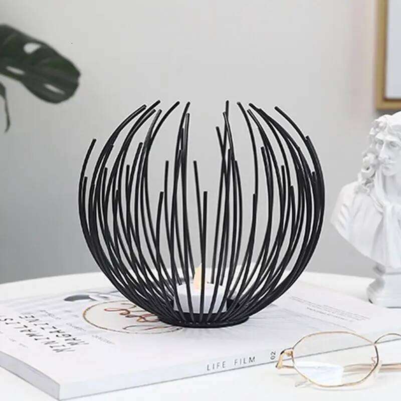 Metal Holder Tea Light Candlestick Iron Art Geometric Candle Stand For Home Decor Table Centerpiece Wedding Party XJ260305