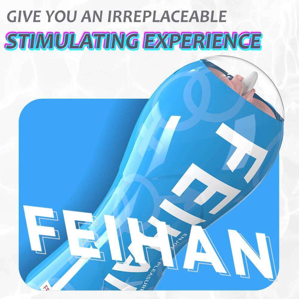 Male Masturbator Cup Vacuum Pressure Sucking Silicone Vagina Pussy Sex Toy for Men Pocket Blowjob Masturbation Adult Goods W260305