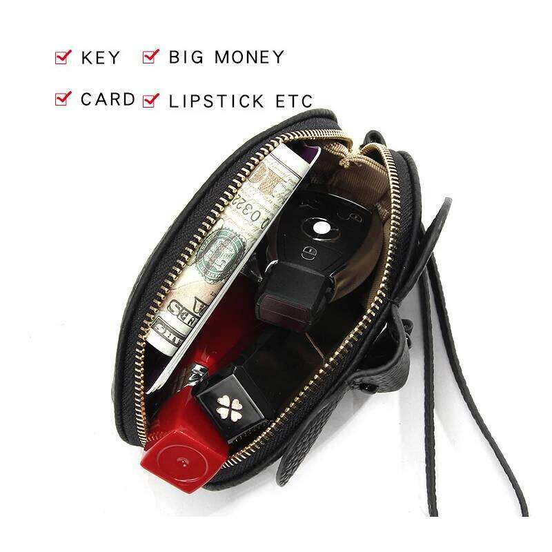 Royal Bagger Cute Elephant Coin Purse for Women Genuine Cow Leather Mini Storage Bag Fashion Ladies Clutch Wallet Purses C260304