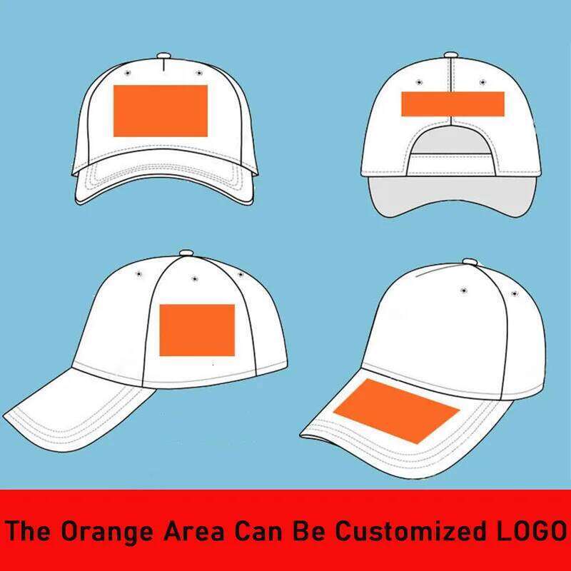 Customized LOGO Men's And Women's Adjustable Baseball Printed Embroidery Peaked Cap Casual Solid Color Hip-Hop Hat Y260304