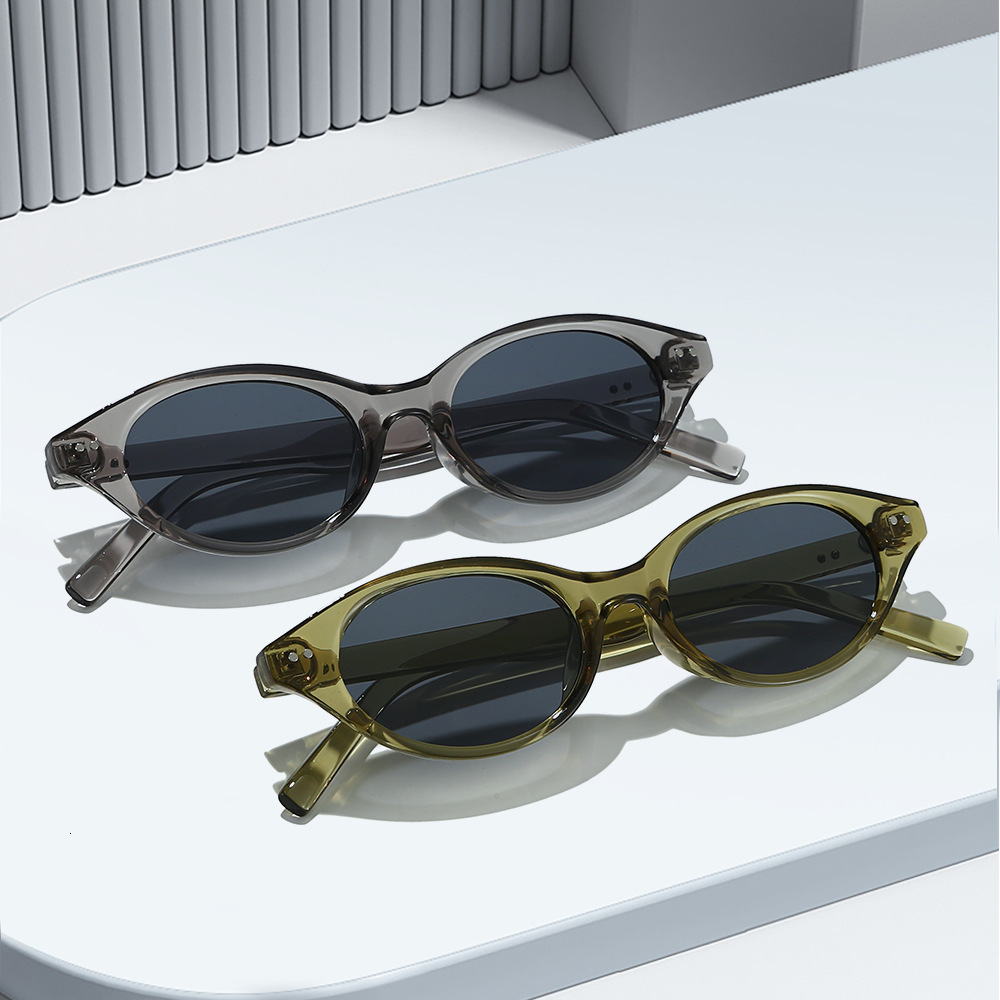 25 new models of foreign trade anti-blue light sunglasses, flat lenses, personalized oval shape, UV protection, fashionable