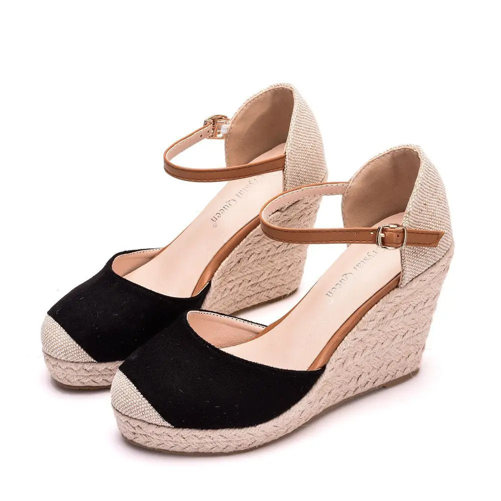 Shoes for Women Summer Fashion Sandals Platform Women Wedges High Heel Casual Ankle Strap Sandals Comfortable Zapatos De Mujer 260305