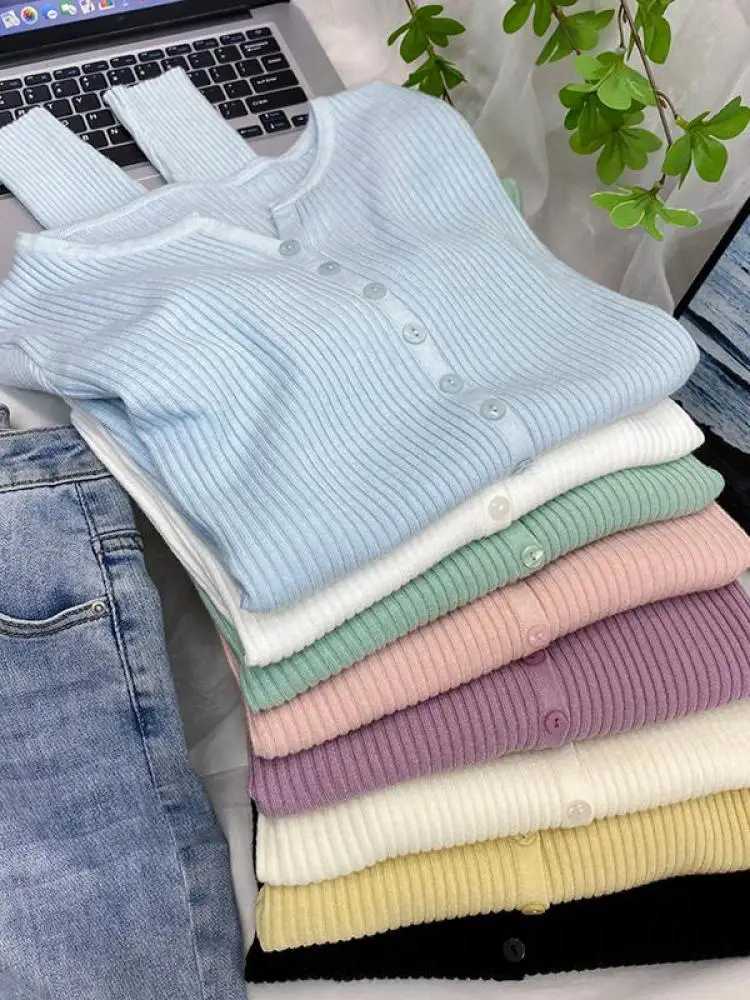 zjaiss 2026 New V-Neck Temperament Small Fragrant Wind Women Loose Sweater All Sweater Coat Special Offer Cardigan M260306
