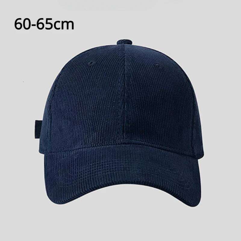 60-65cm Solid Color Lamp Core Plush Casual Big Headed Men's Korean Style Warm Snapback Baseball Hat Trucker Cap Y260304