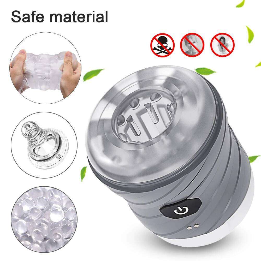 7 Modes Automatic Male Masturbator Open-ended Vibration Man Masturbation Simulation Blowjob Adult Goods Men W260305