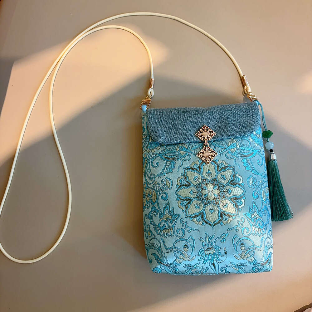 Tote Handmade Chinese Style Brocade Crossbody Embroidered Phone Bag Coin Purse New Model
