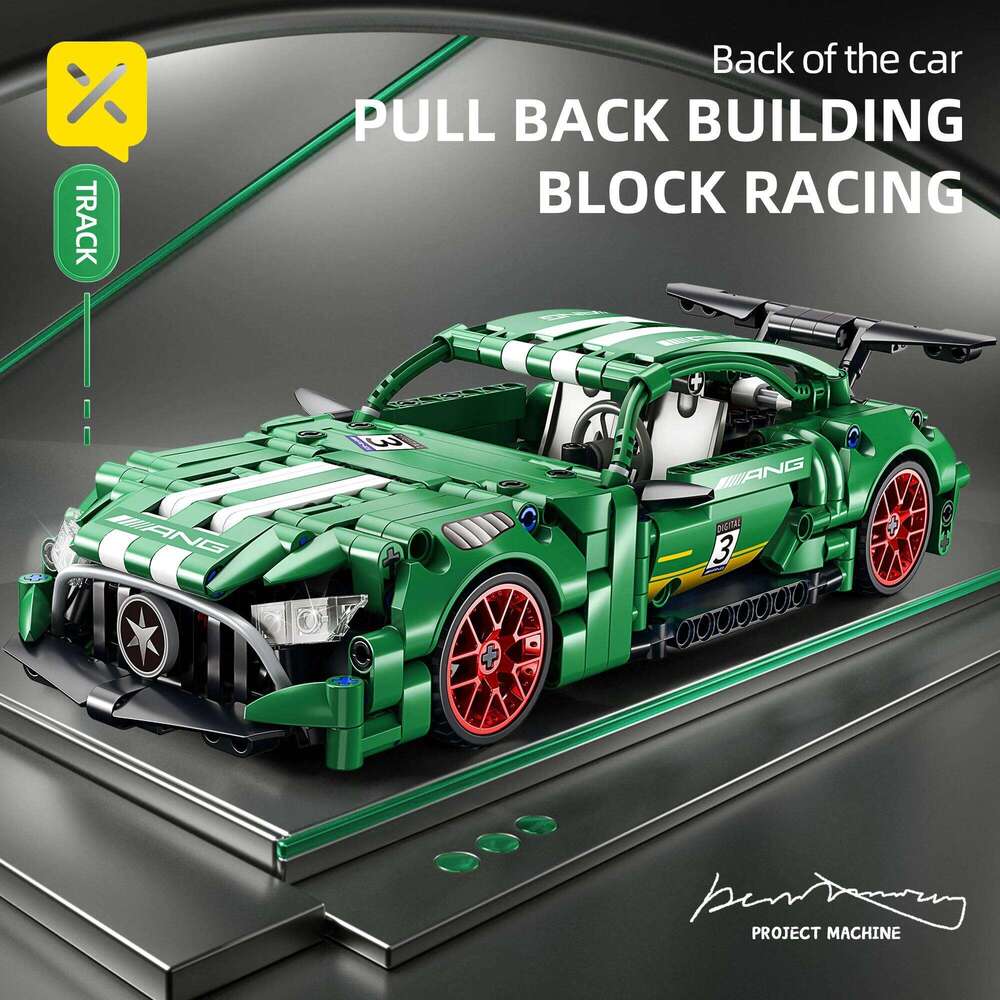 ToylinX Technology or Speeding Vehicle 1:18 Building Blocks Car Racing Bricks Toys Children Gift for Boys and Girls With Box Z260305