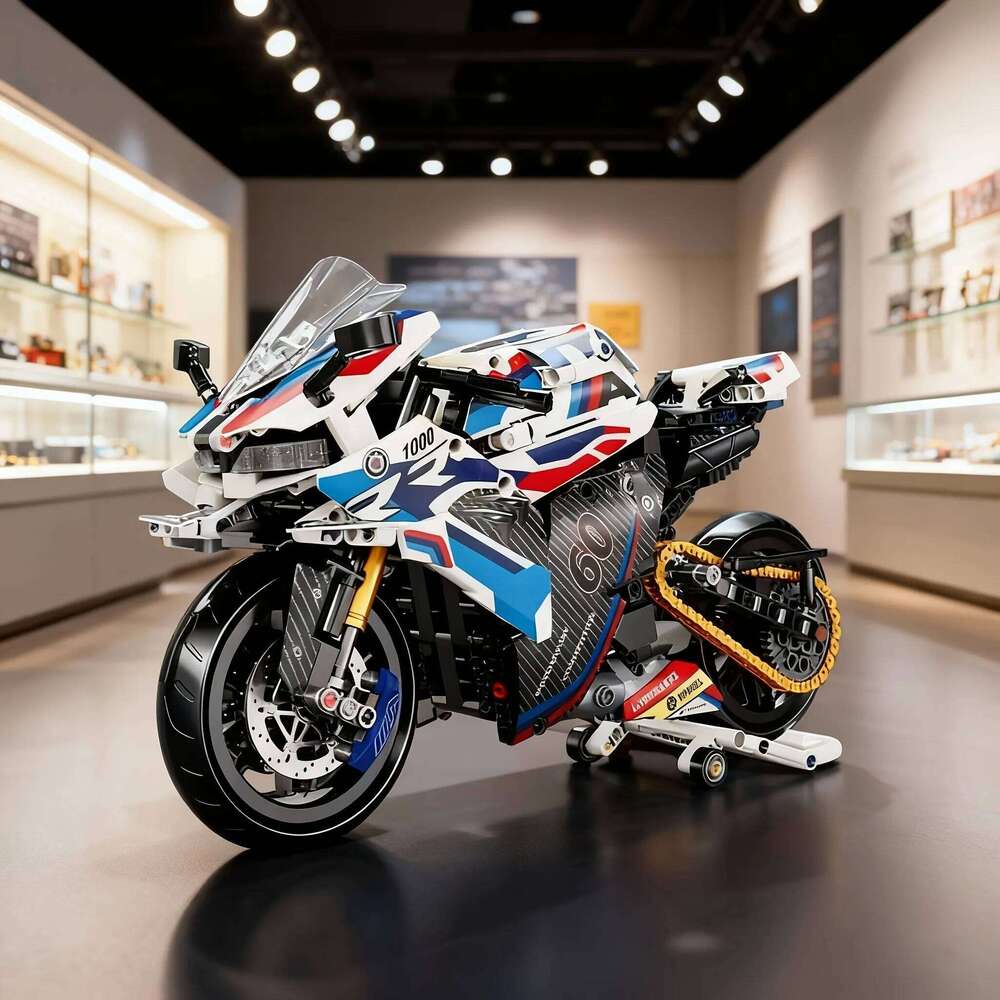 1:8 Motorcycle Building Blocks Set Super Motorbike Model Kit Technical Racing Kids Assembled Toys Gifts For Boys And Girls Z260306