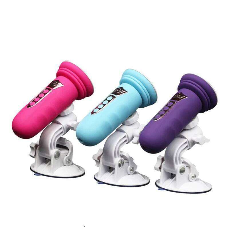 Suction Cup Machine Telescopic Dildo Vibrator Automatic Vagina Massager Thrusting Penis Sucker Sex Toys for Women Adult Game W260305