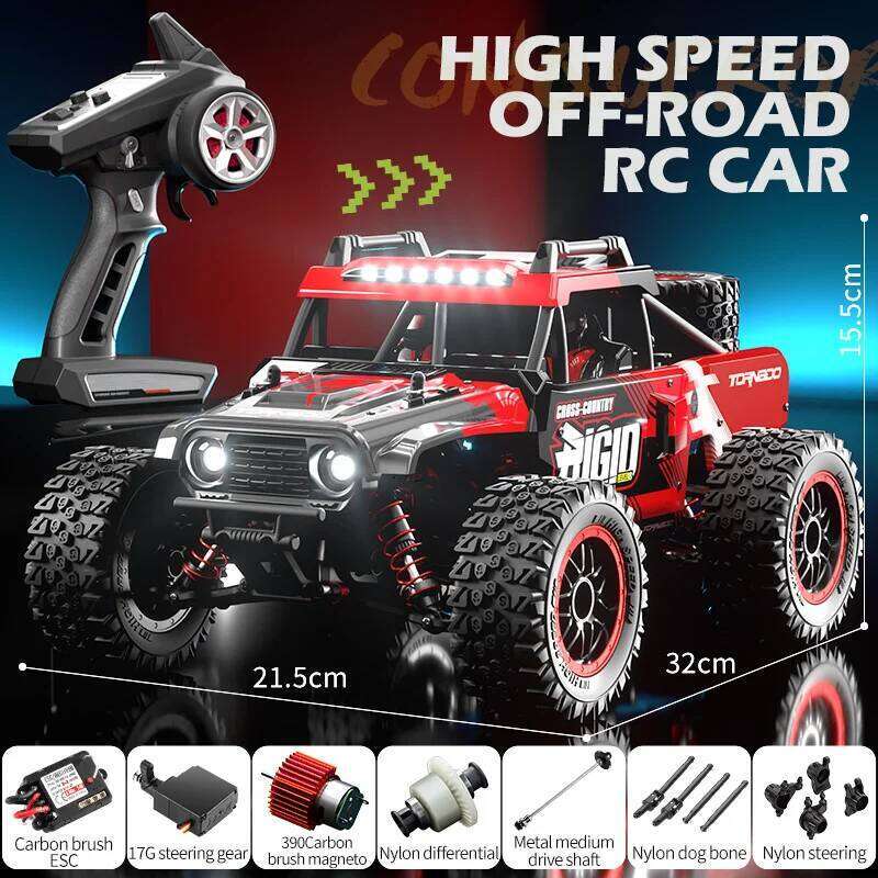 JJRC C8805 1/14 Scale RC Car 4WD High Speed Off-Road Vehicle Brushless Motor Remote Control Crawler for Adults Boys C260305