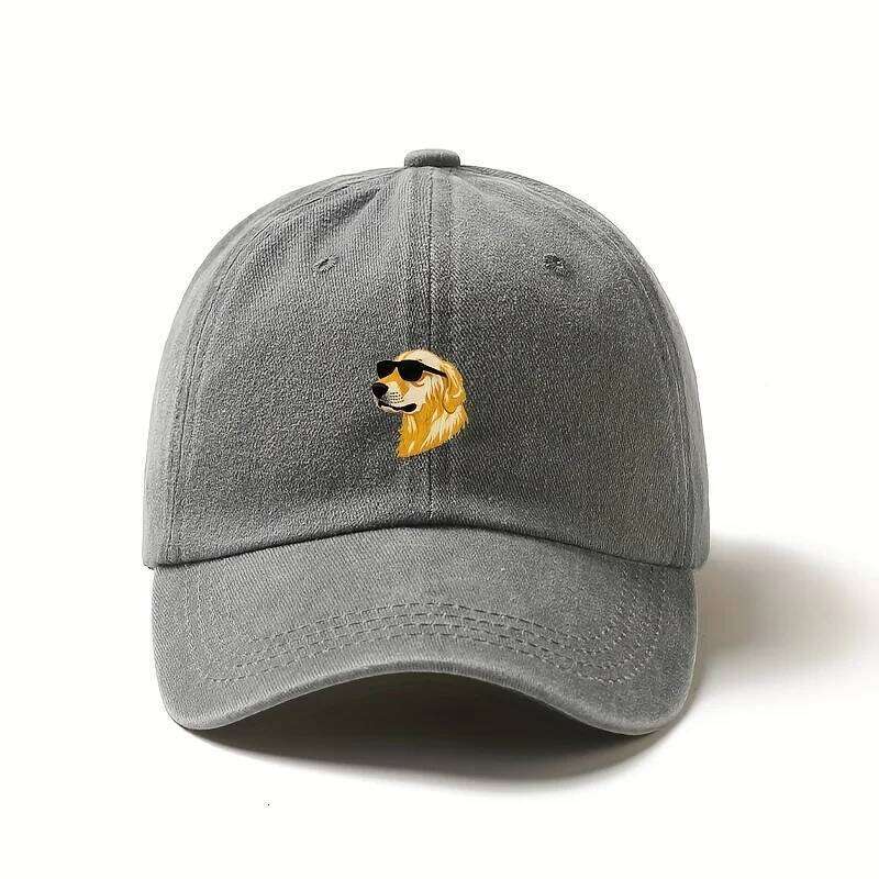Wearing sunglasses, golden retriever printed baseball cap, a gift for dog lovers with multiple colors to choose from Y260304