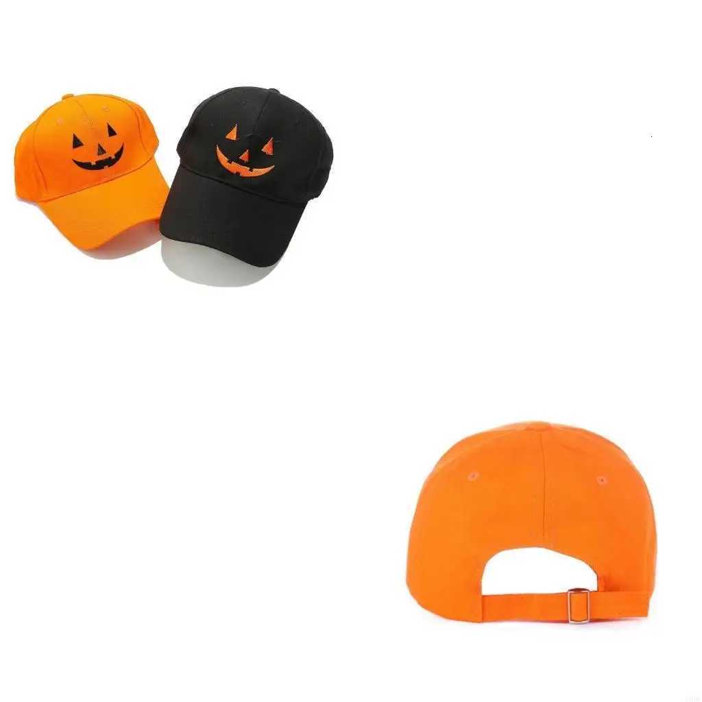 Pumpkin Baseball Hat for Kids Adult Festival Props Hat Halloween Street Wear Hat Y166 S260306