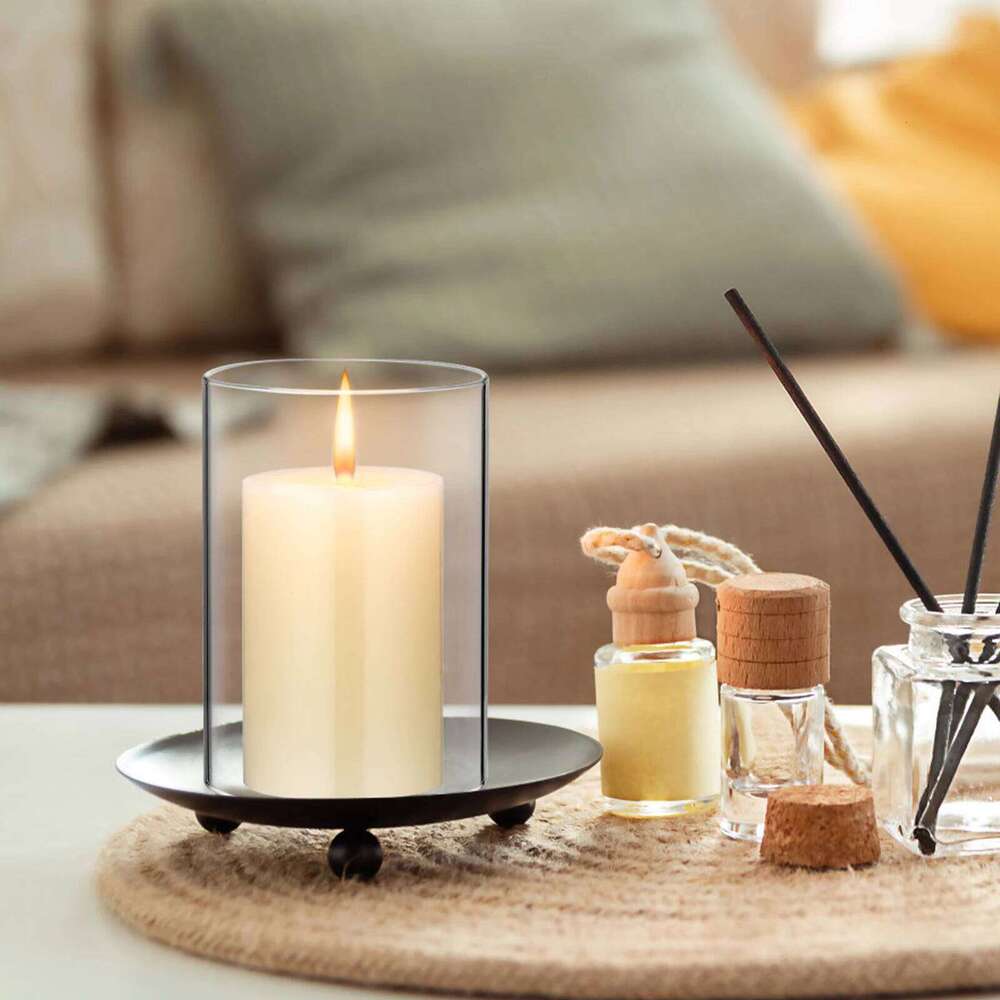 Glass Lampshade Cylinder For Candles Hanging Holder Decor Sleeve Cover Decorations XJ260305