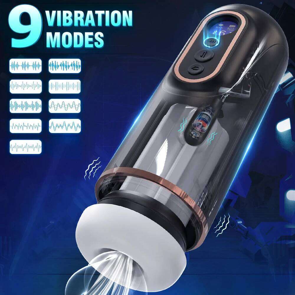 Automatic Thrusting Male Vibrators Sucking Vibrating Modes Pussy Pocket Sex Toys for Men Electric Penis Pump Masturbator Machine W260305