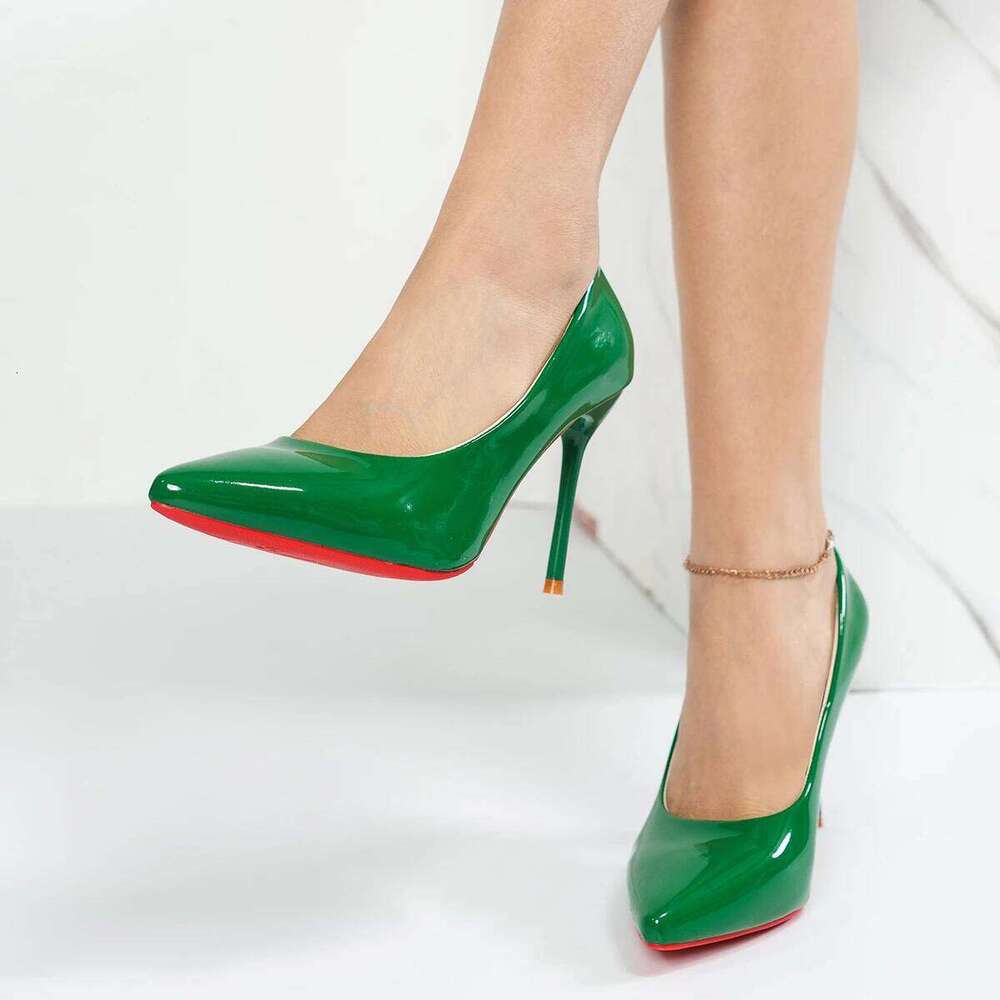 Fashion Large Size 43 Pointed Toe Stiletto High Heels 8cm Women's Banquet Bar Wedding Shoes