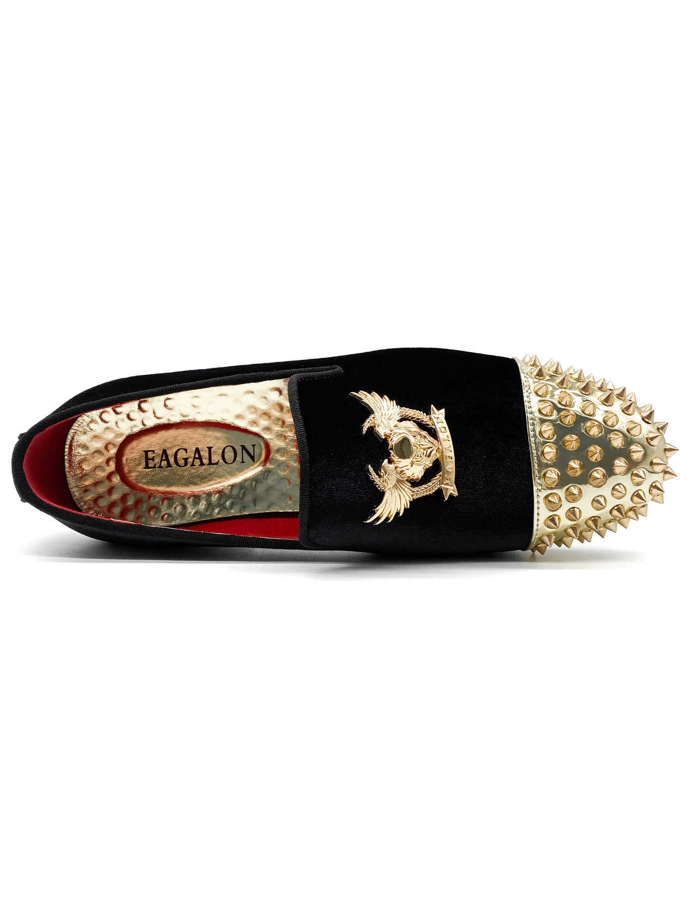 Nxy Brand Diamond-studded Splicing Designer gold Loafers In Loafer Interior Shoes Toe Smooth Upper Business Shoes Waxed Finishing Dress Shoes